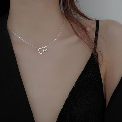 Collier Cœurs entrelacé