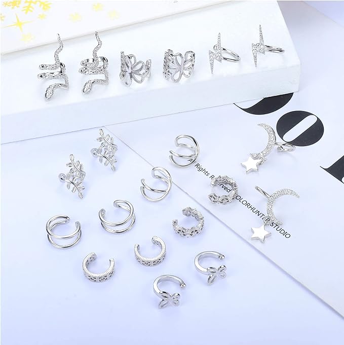 Ear cuffs  20 Pieces Ajustables