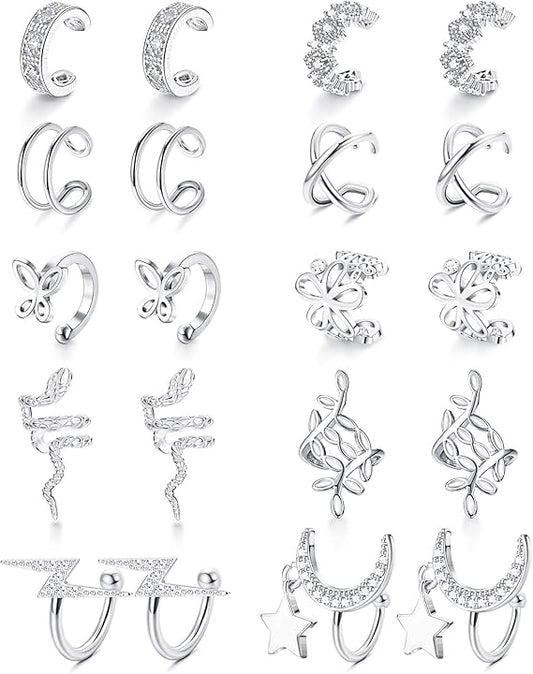 Ear cuffs  20 Pieces Ajustables