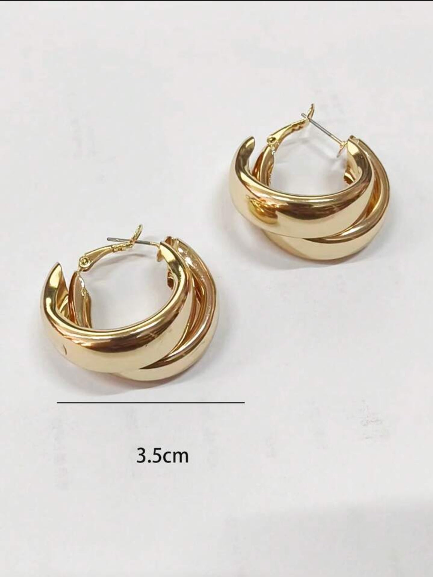 Boucles D'oreilles Géométriques Torsadées